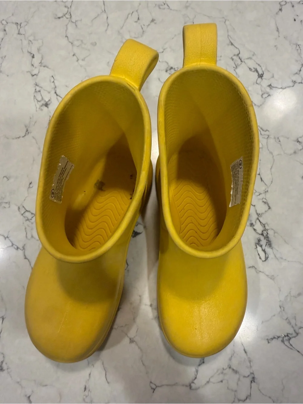 Cat & Jack Bright Yellow Kids Waterproof Rain Boots